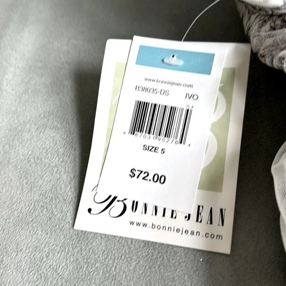 NWT Floral Victorian Dress Bonnie Jean Size 5 - Picture 6 of 6